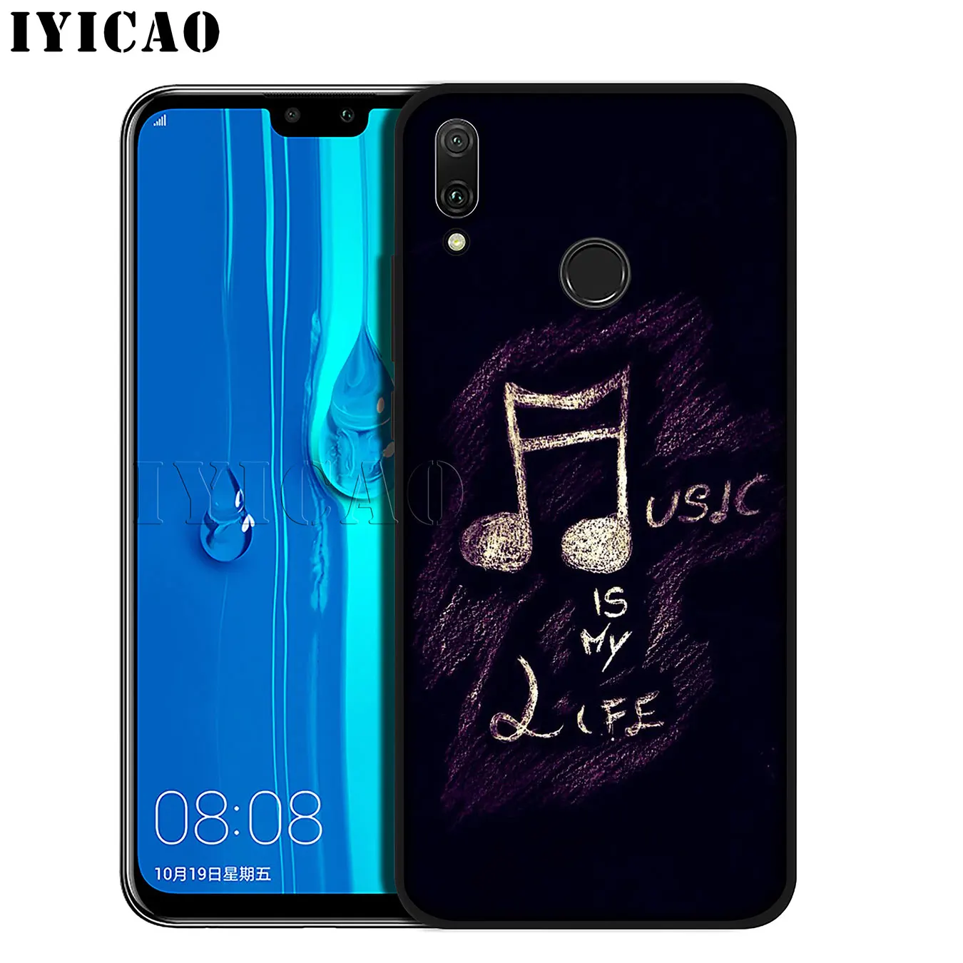 Мягкий силиконовый чехол для телефона IYICAO Love Music Note Piano Umbrella Huawei Mate 30 20 10 Pro Lite Nova 5I 4