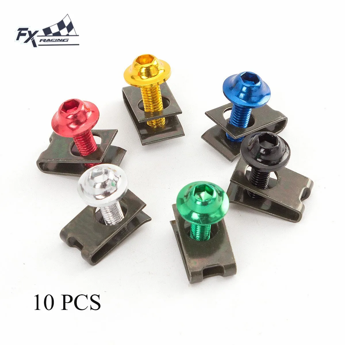 Болт 5 мм 10 шт. крепеж для мотоцикла обтекатель винт корпус болты универсальные