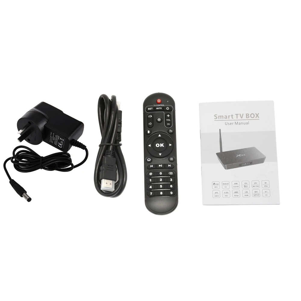 Новый X92 Android 6.0 TV Box 2 ГБ RAM + 16 ROM Amlogic S912 ТВ коробка Octa-core 2.4 ГГц/5.8 ГГц BT CPU 5 Г Wi-Fi 4 К H.265
