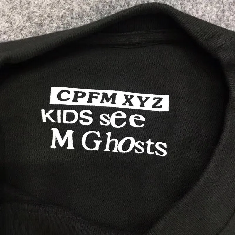 

2019 Kanye West CPFM.XYZ heart guideline T Shirts Best quality Shantou Kanye West KIDS SEE GHOSTS T-shirt Top Tees