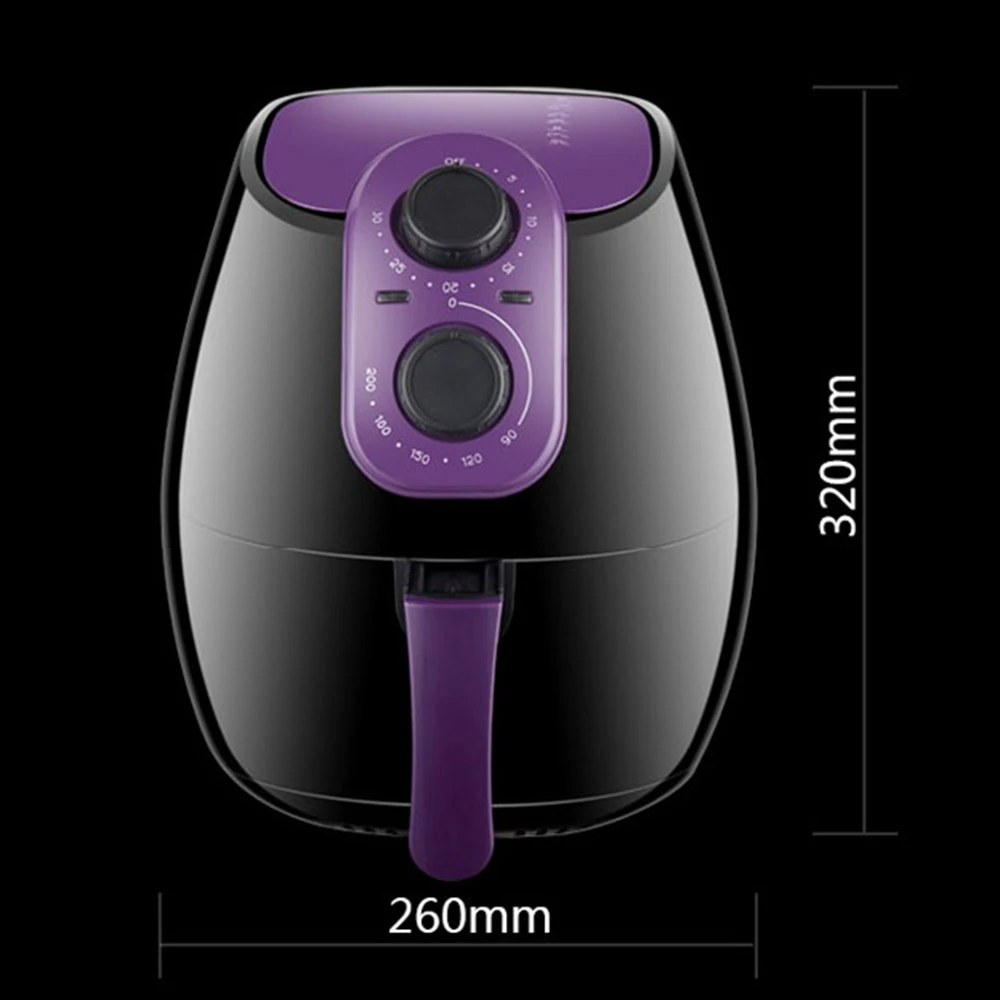 CUKYI 220V 1300 Вт умный дом электрическая фритюрница с двумя решетками 4L большой Ёмкость мультипечь для приготовления пищи без Чипсы Картофель фри машина многофункциональная электрическая духовка гриль-барбекю