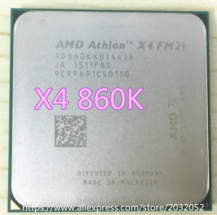 Процессор AMD Athlon X4 860K x4 FM2 + четырехъядерный процессор настольный Бесплатная