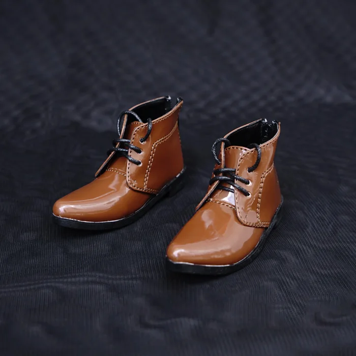 

N01-X029 children handmade toy 1/3 1/4 Doll Accessories BJD/SD doll Bright leather pointed straps suit shoes 1 pair