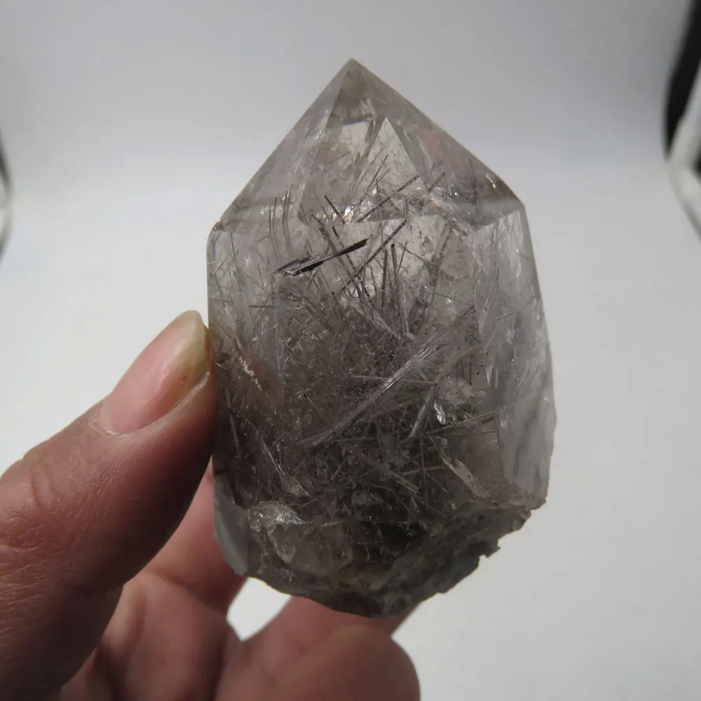 127 г Новый AAAA натуральный турмалин рутилированный кварцевый кристалл лечебный - Фото №1