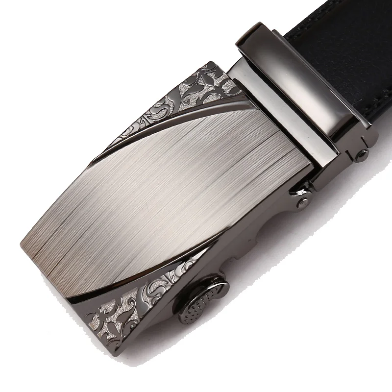 Fashion Brand Cowskin belt Genuine leather men alloy Luxury jaguar belt business 3.5cm belts for men - Цвет: C256