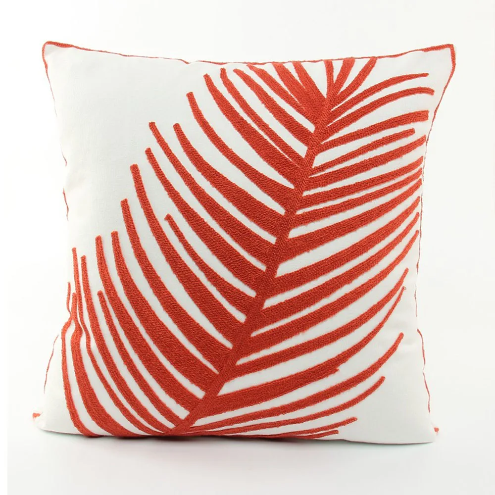 Высококачественный Чехол на подушку ESSIE HOME с вышивкой цепочкой из хлопка и холста