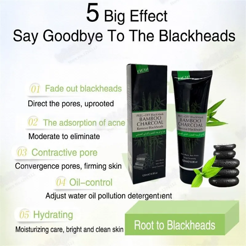 Распродажа 120 мл уход за кожей лица всасывающая черная маска для нос угрей