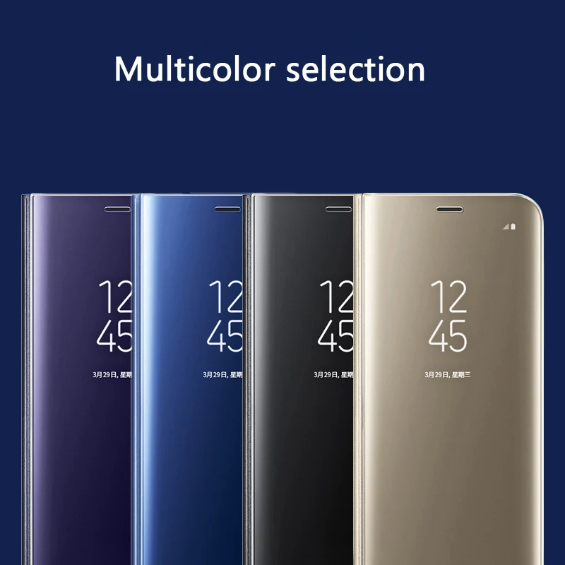 Оригинальный зеркальный чехол для Samsung прозрачный телефона EF ZG955 Galaxy S8 + S8Plus SM G955