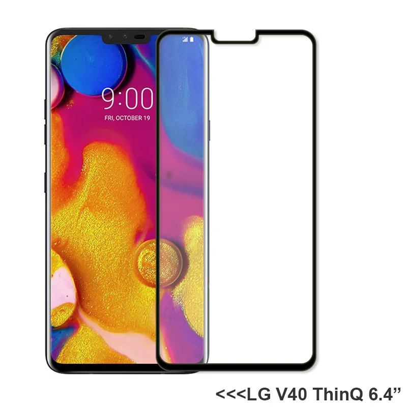 XSDTS Tempered Glass For LG V20 V30 V40 V50 ThinQ W10 W30 Full Cover Screen Protector Explosion Proof Protective Film | Мобильные