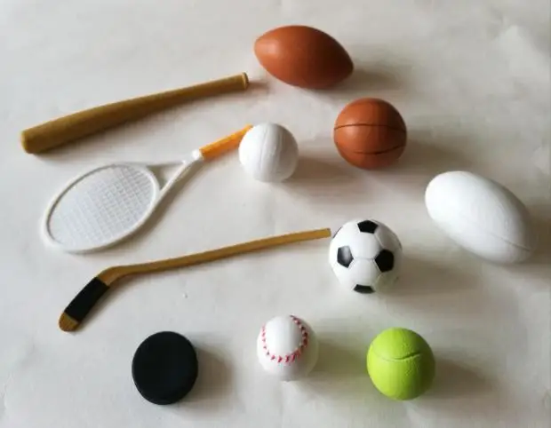 

pvc figure model sports ball 10pcs/set