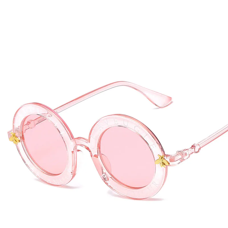 Новые трендовые солнцезащитные очки модные ретро круглые с буквами