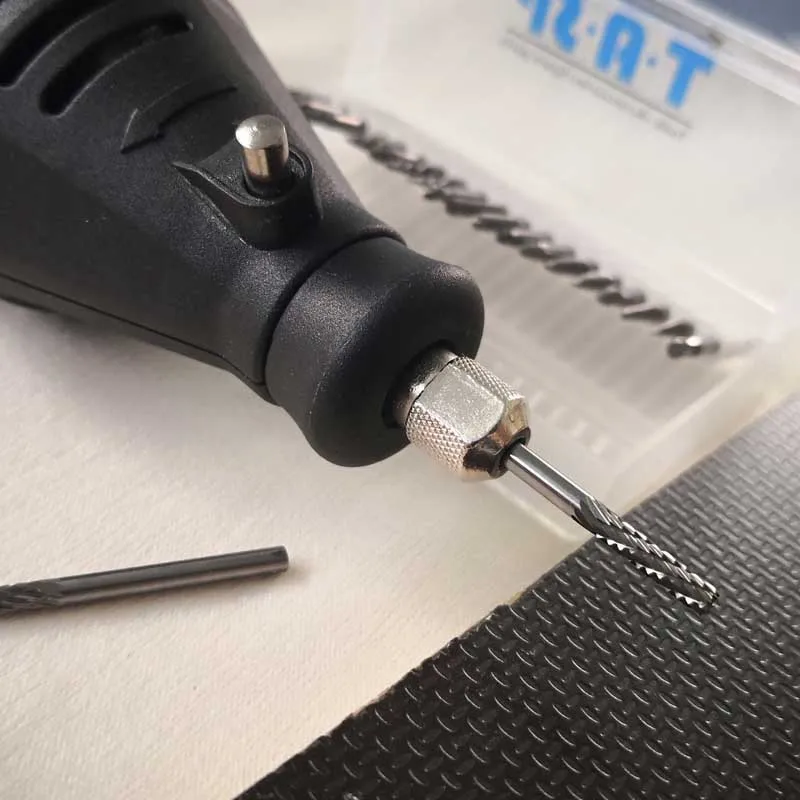 TASP 20 шт. 3 мм вольфрам карбид роторный заусенец набор 1/" Гравировка бит роторный фрезерный инструмент Аксессуары