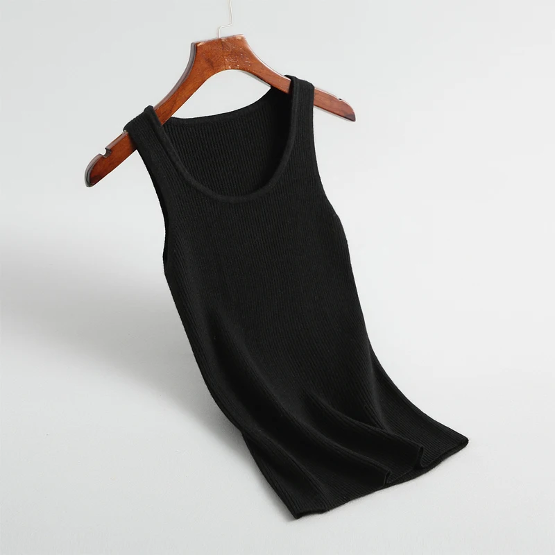 2019 высококачественный Повседневный женский жилет и однотонный вязаный свитер