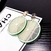 miara l lemon fashion personality tide earrings korean style earrings hypoallergenic earrings for female