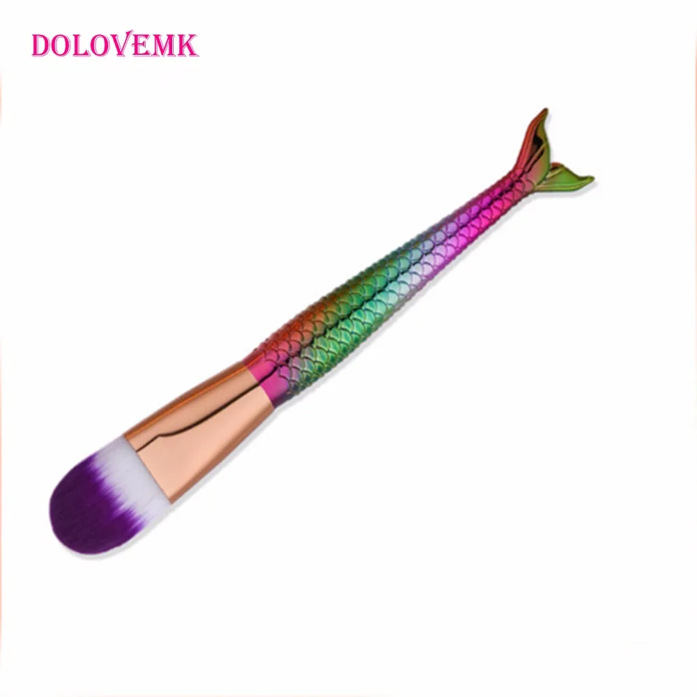 кисти для макияжа Dolovemk Мода Русалка Кисти Для Макияжа Смешивание Фонд Порошок