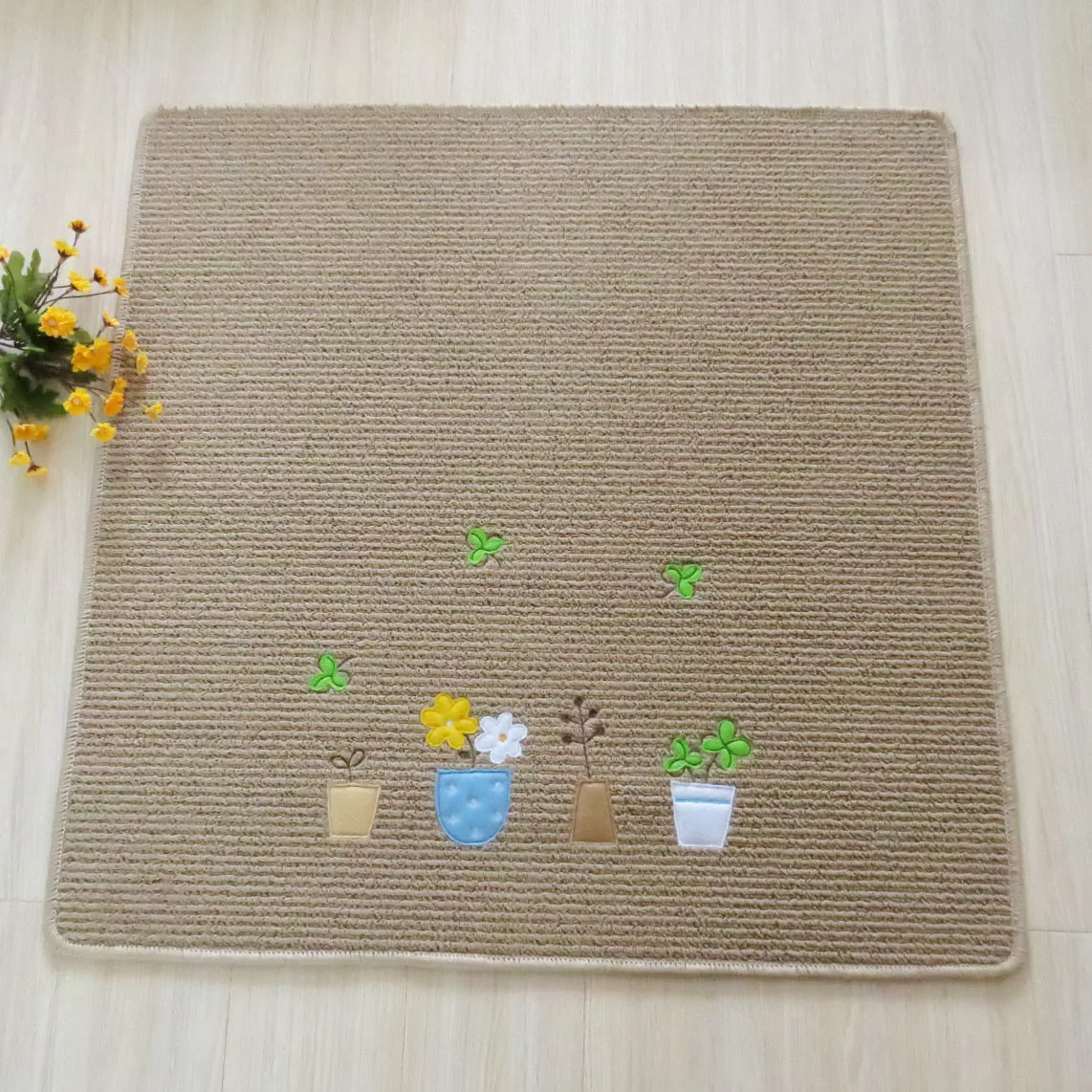 150 см * дизайнер маленький цветок двери Коврики милый мультфильм Ковры детей