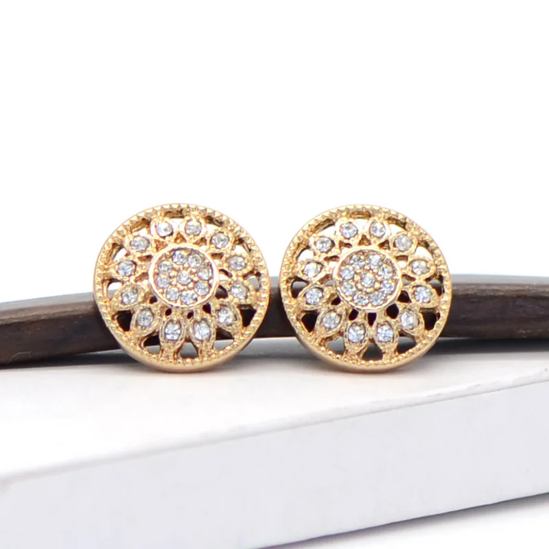 Модные Классические круглые серьги-гвоздики для женщин | Украшения и аксессуары