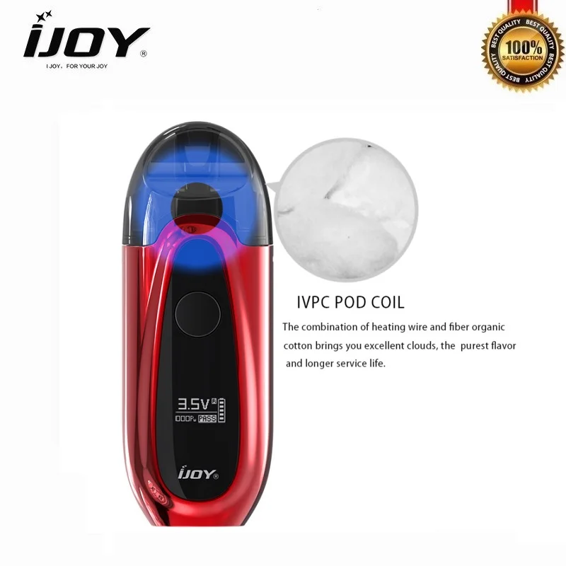 Электронная сигарета IJOY IVPC Kit Pod System 2 мл картридж встроенный аккумулятор 450 мАч