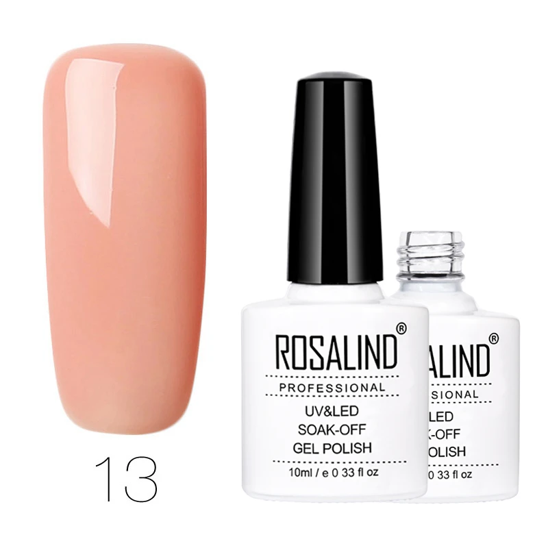 RD13 Rosalind гель 1 лак для ногтей 10 мл Гель-лак для ногтей долговечный замачиваемый лак для ногтей полуперманентный УФ-лампа гель-лаки - Цвет: RD13