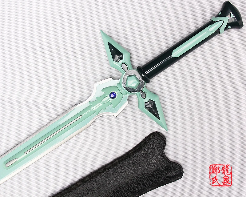 Бесплатная доставка Для SAO Sword Art Online Kito Настоящее стальное лезвие кожаная