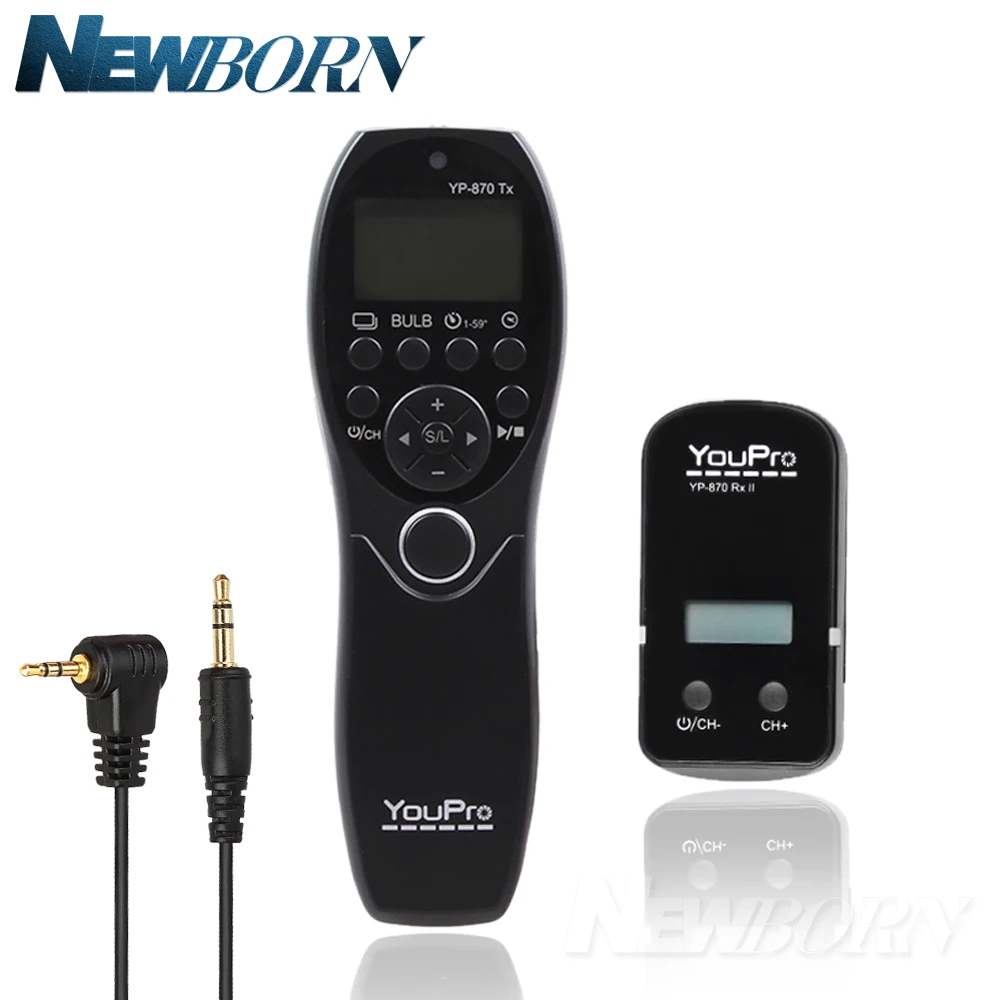 

Беспроводной пульт дистанционного управления затвором YouPro YP-870II E3 для Canon 200D/1300D/1200D/1100D/1000D/800D/100D/80D/77D/SX60/G3X/GX1