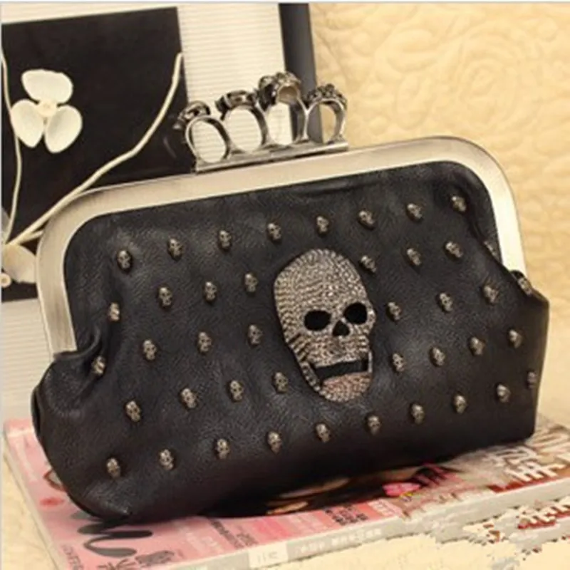 SIDAITE 2017 кожаные женские Череп вечерние сумка маленькая вечерняя сумочка клатч