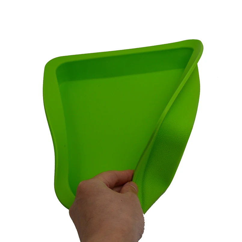 Силиконовая глубокая посуда 1 шт. Контейнер FDA квадратный Гладкий масло