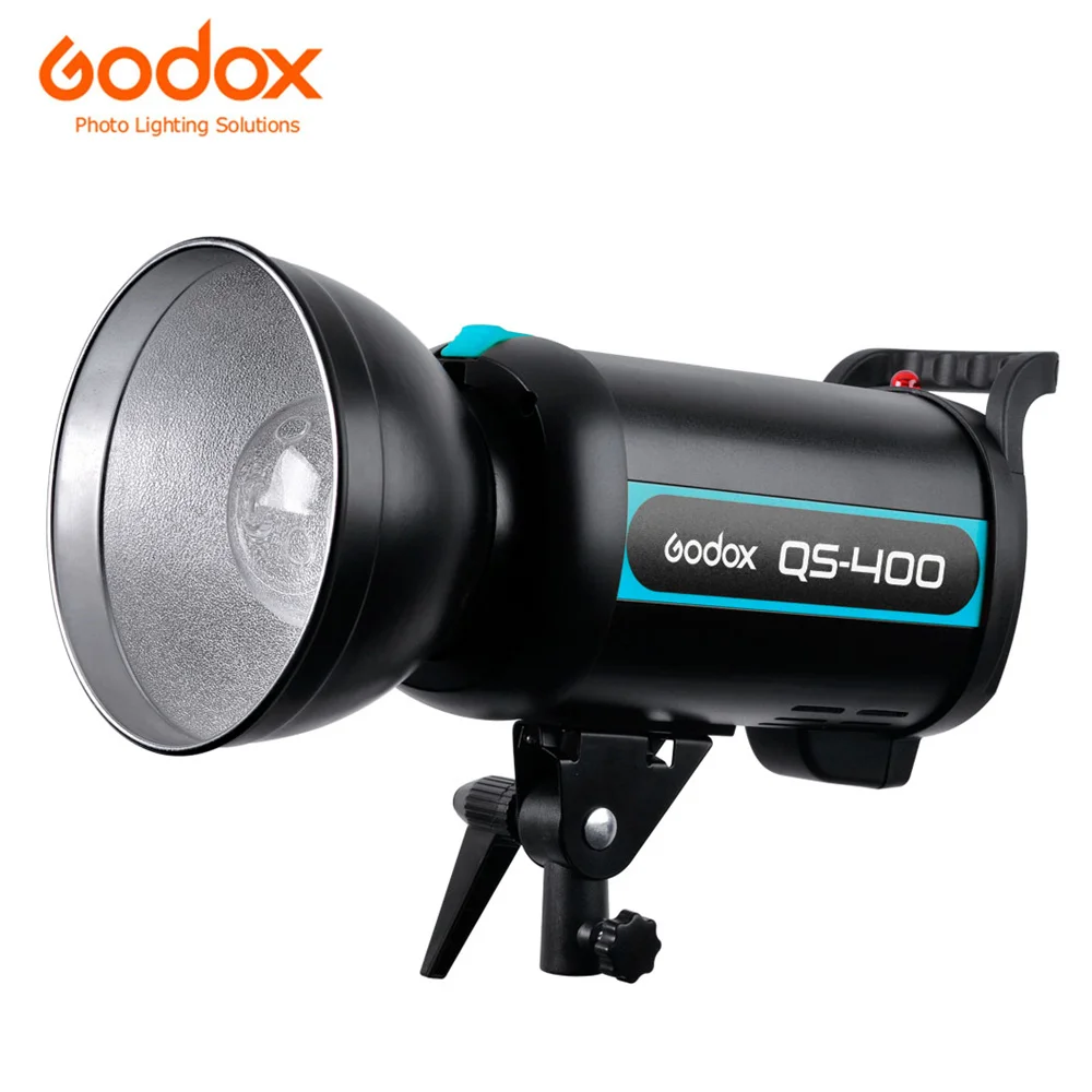 Godox QS400 5600 К 400Ws 110 В~ 220 В студийный стробоскоп фотовспышка лампа освещения 0,3~ 1,5 S время перезарядки 8A предохранитель для студийных фотографов
