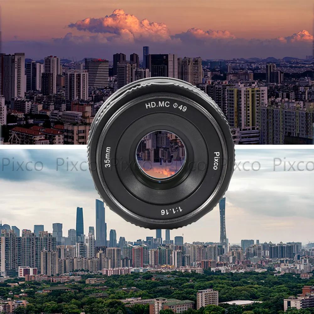 35 мм F/1 6 для Sony E Fujifilm FX Micro 4/3 EO S.M Крепление объектива с большой диафрагмой HD MC