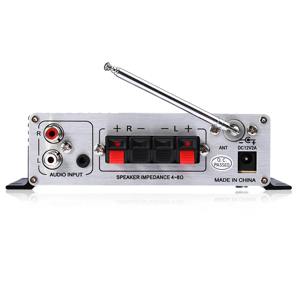 Audio Amplifier Lepy LP-A68 Mini USB SD FM HiFi Radio Stereo Player 12V Car MP3 Home Auto Motocycle Bass Speaker MMC Gift | Электроника