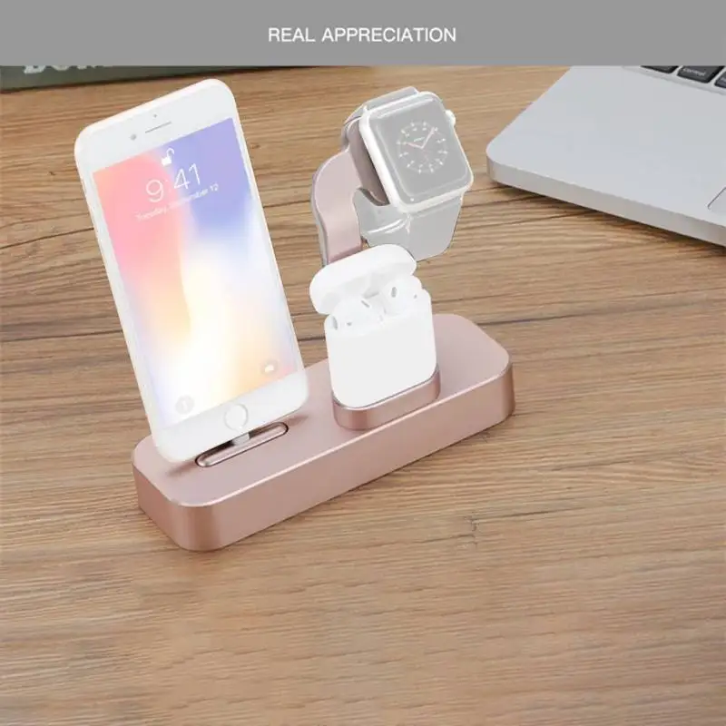 3 в 1 зарядное устройство подставка Док-станция для Apple iWatch Airpod наушники iPhone X 8 7P