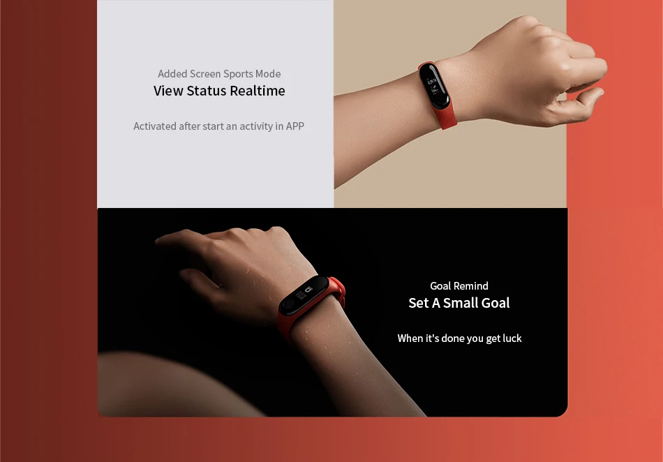 Xiaomi mi смарт-браслет 3 фитнес-браслет mi Band 3 большой сенсорный экран OLED сообщение время сердечного ритма Smartband
