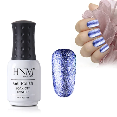 HNM Platinum, 8 мл, блестящий Светодиодный УФ лак для ногтей, супер блестящий лак для ногтей, тиснение, основа, пирмер, эмаль, лаковая краска, гель лак - Цвет: 58025