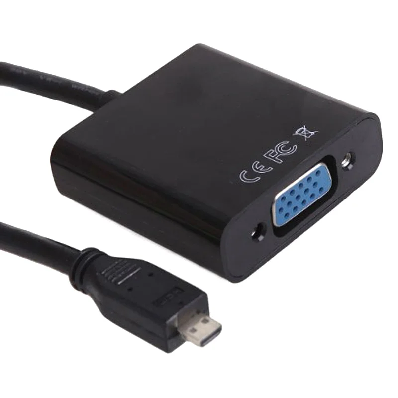 Effelon Micro HDMI Вход VGA Выход PC Мониторы Проектор Кабель-адаптер конвертер для ps3/DVD/ТВ |