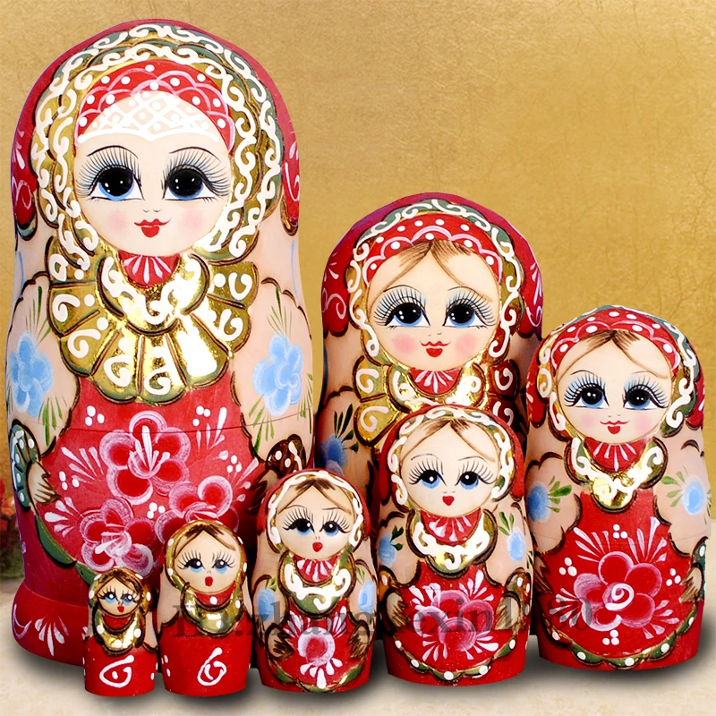 7 шт. ручная раскраска Матрешка набор кукол Креативные Свадебные украшения