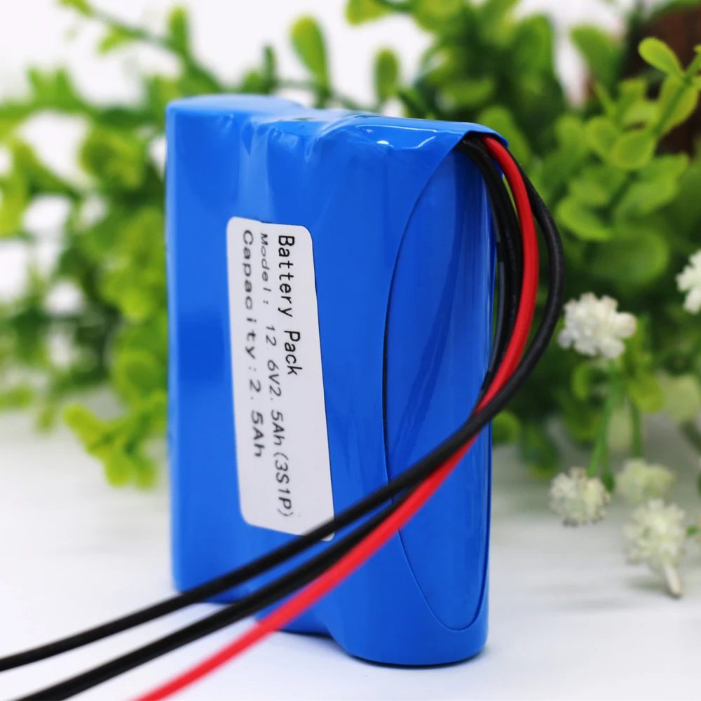KLUOSI 12 V аккумулятор 3S1P 11,1 V/12,6 V 2500 mah 18650 Li-Ion аккумулятор с 5А BMS для батарей питания CCTV камеры светодиодный свет и т. Д