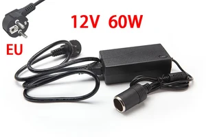 60 Вт AC 100 в-240 в 100 в 220 В в DC 12 В автомобильного прикуривателя AC DC преобразователь питания адаптер Инвертор DC источник питания трансформатор