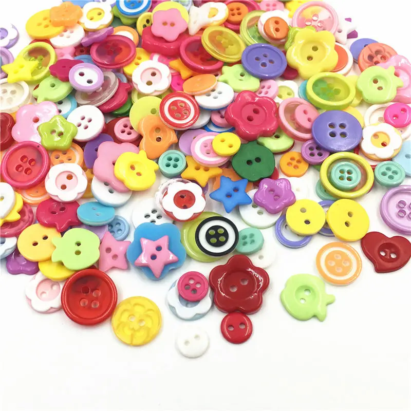 BN0301 100pcs Tpsmc 100 шт./компл. смешанные полимерные пуговицы смешанные цвета круглые Швейные Скрапбукинг DIY пуговицы Швейные аксессуары - Цвет: BN0301 100pcs