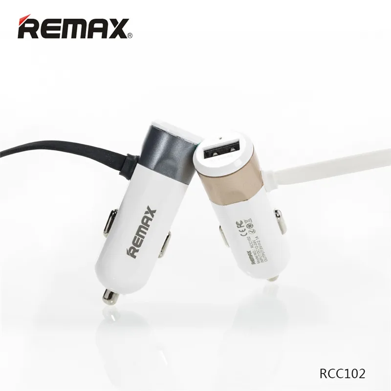 Автомобильное зарядное устройство remax 3.4A USB с кабелем 2в1 Быстрая зарядка для