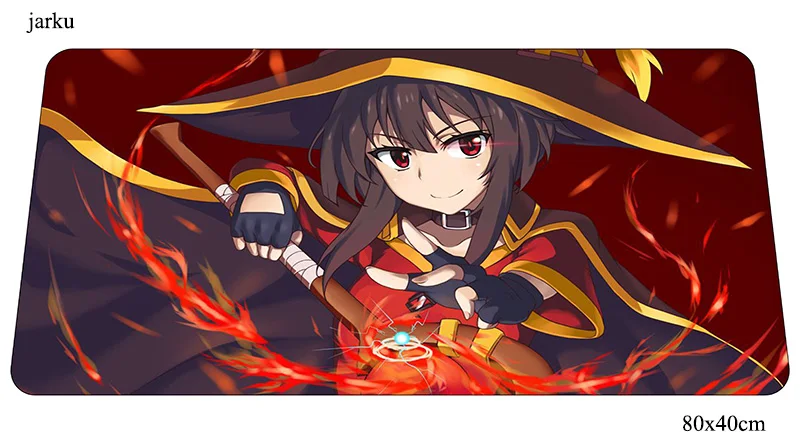 Size 800x400x2mm Megumin коврик для мыши 800x400x2 мм, игровой коврик для мыши, анимэ, великолепный офисный коврик, Настольный коврик, эстетический коврик для мыши, игры, pc, геймерские коврики - Цвет: Size 800x400x2mm