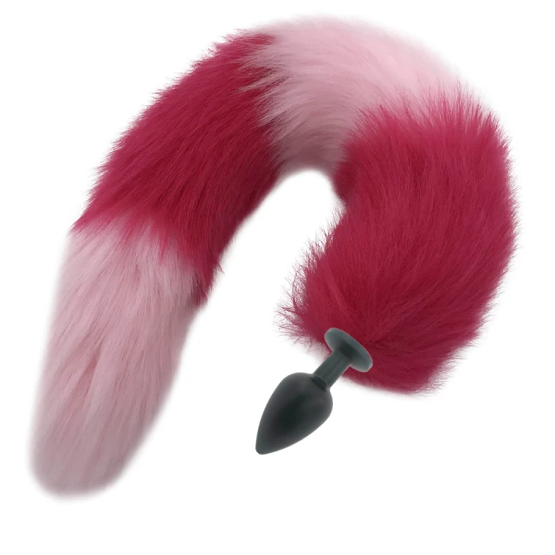 Металлические матовые черные анальные секс-игрушки анальная пробка длиной 40 см