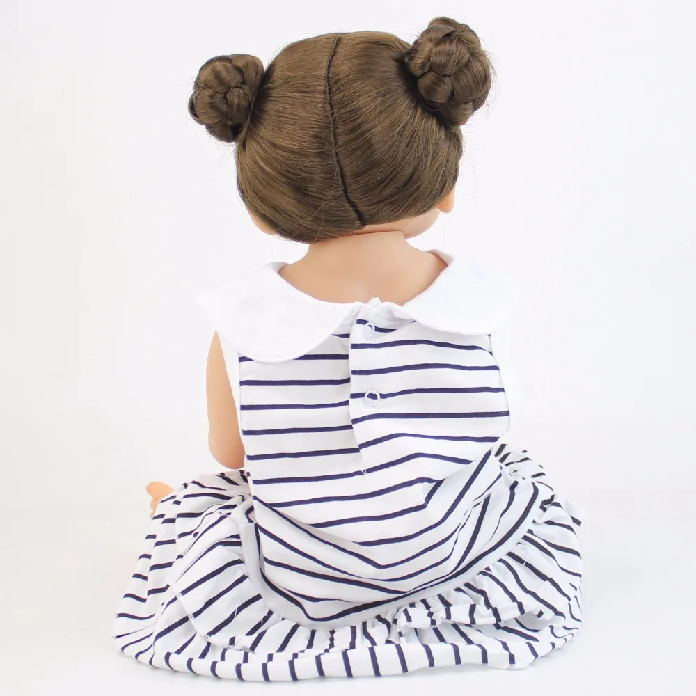 55 см полный силиконовые винила тела Reborn Baby Doll Игрушки для девочек Bonecas