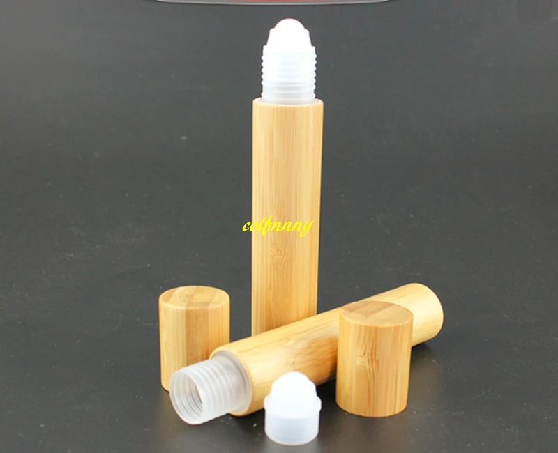 300pcs/lot 15ML Bamboo Roll On Bottle Empty Essential Oil Cosmetic Lotion Liquid Perfume Refillable Sample Container | Красота и