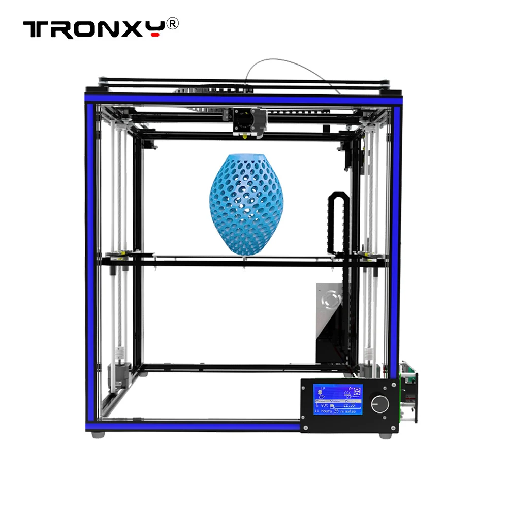 3d принтер DIY металлическая рамка 3d принтер наборы Высокоточный двойной Z оси Большой размер печати с LCD12864 экран X5S принтер