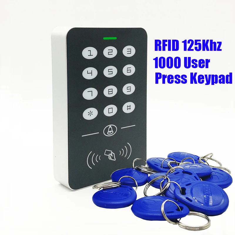 

Система контроля доступа с RFID-картой, 2019 кГц, Клавиатура RFID/EM, контроллер доступа, Открыватель дверей, главный контроллер, новинка 125