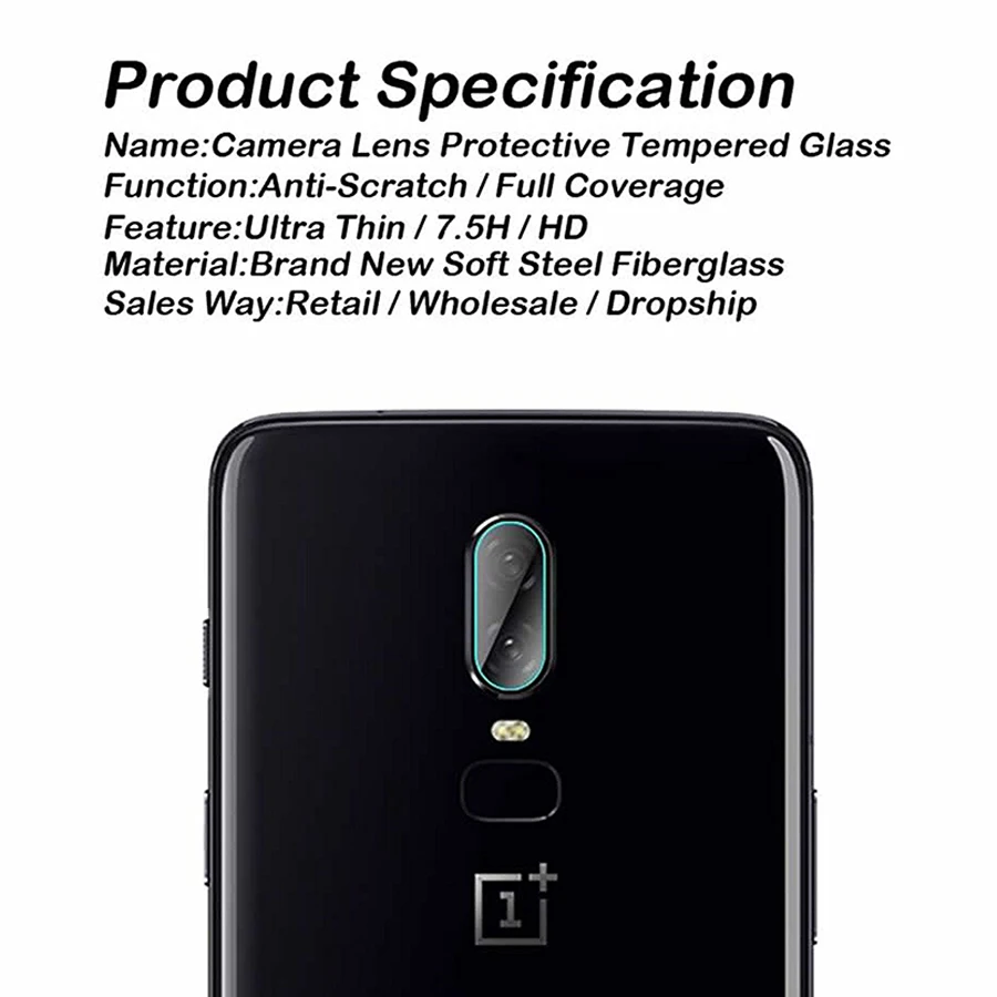 Jappinen задняя камера Объектив Закаленное стекло для OnePlus 6 3 3T т Защита от царапин