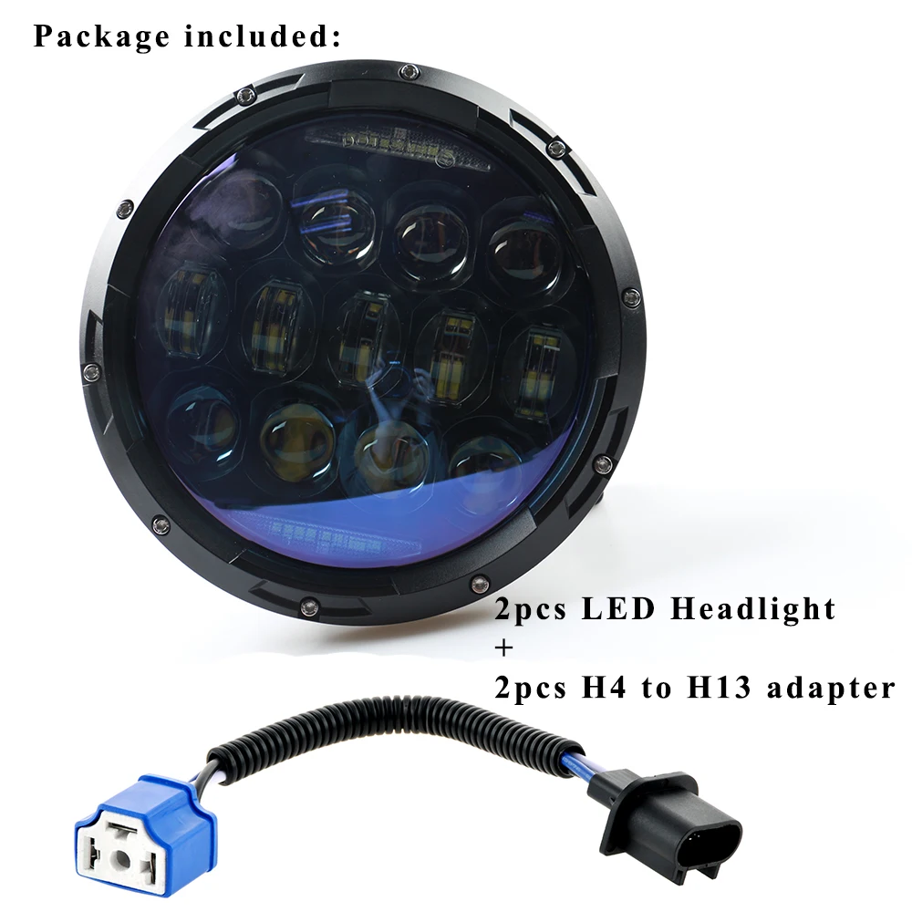 

SUP-LIGHT New design 7 inch LED Headlight with white amber signal DRL 12v 130w Led lamp for Off Road Jeep Wrangler Jk Tj