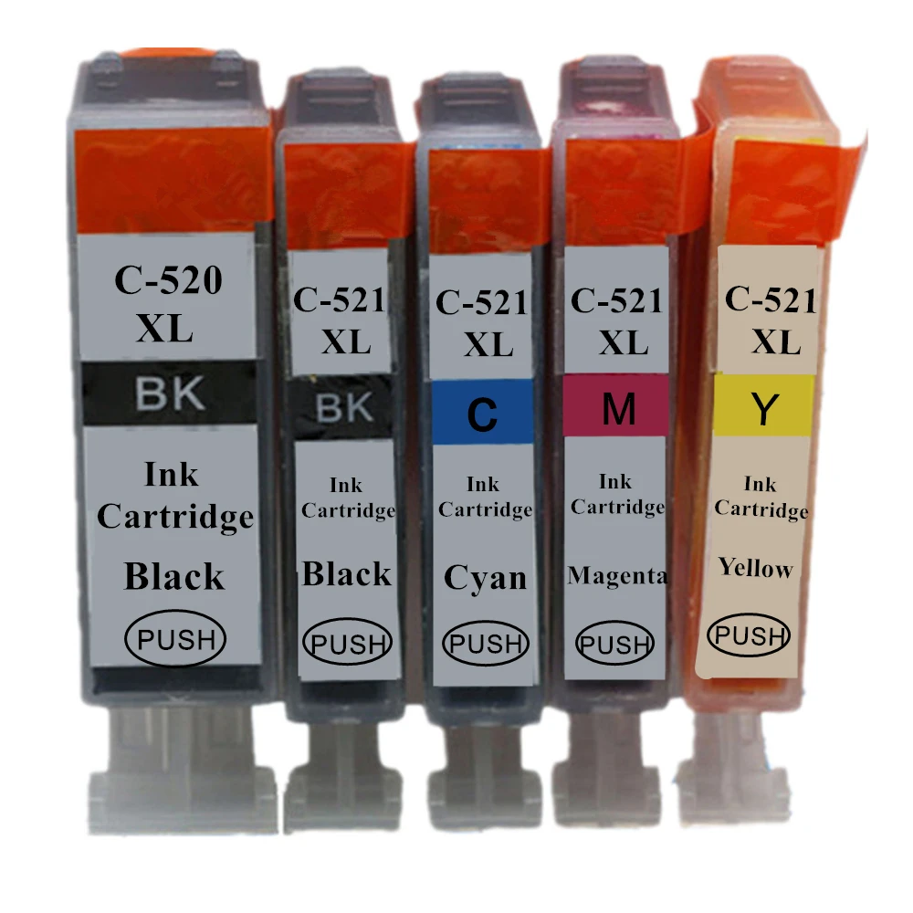 Картриджи Pgi 520 cli 521 для принтеров Canon IP4840 MG5140 MG6140 PIXMA MG5240/8140/MX884/IX6540 pgi520 cli521 |