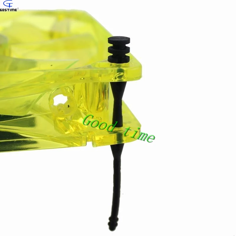 

Gdstime 50pcs 65mm Shock Absorption Easy Fixing Reduce Noise PC Fan Mount Silicone Damping Nail Rubber Screws 6.5cm