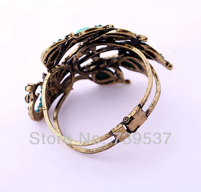 2017 Новый дизайн Кристальный поп народный стиль браслет в виде павлина для женщин